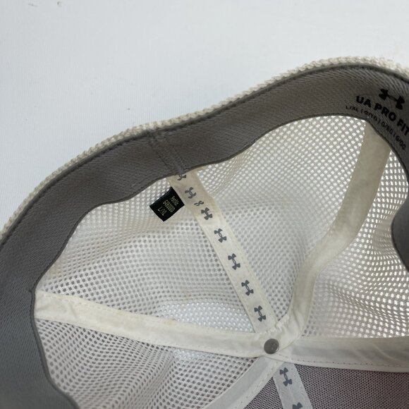 Under Armour Fish Fitted Mesh Back Trucker Hat Pink L/XL UA Pro Fit Outdoor - Picture 9 of 14